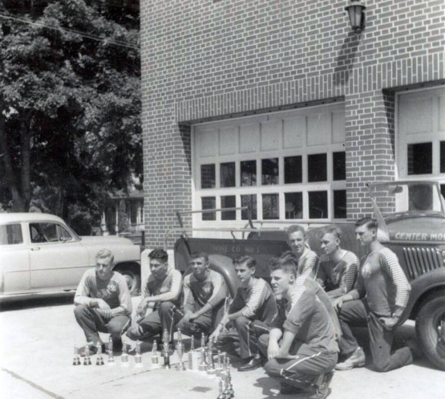 Center Moriches FD Indians Drill Team - 1951